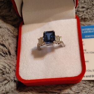 Sapphire And Diamond Ring.